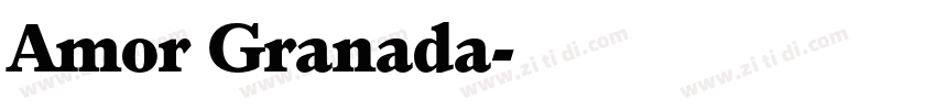 Amor Granada字体转换